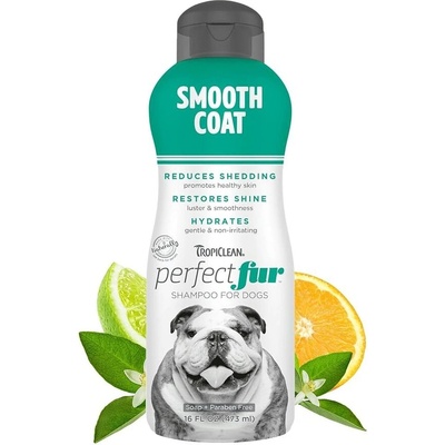 Tropiclean PerfectFur Smooth Coat Shed Reducing Dog Shampoo шампоан за кучета с къса козина 473ml