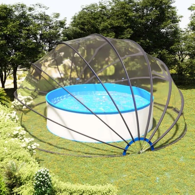 vidaXL Купол за басейн 559x275 см (92798)