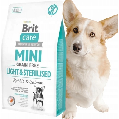 Brit Care Mini Grain-free Light & Sterilised Rabbit & Salmon 2 kg