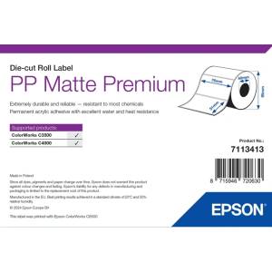Epson Epson PP Мат Етикети Премиум, Щанцовани етикети, 76 x 51 мм (535 етикета) (7113413)