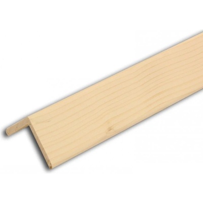 Rohová lišta č.258 - 40 mm x 40 mm, 3 oblé hrany " L", smrková, ŠL4040B