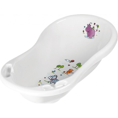 Keeeper Vanička na kúpanie so zátkou 84cm Hippo Biela