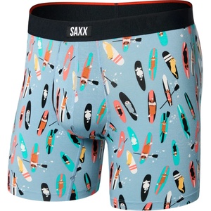 Saxx Мъжко синтетично термобельо Saxx Vibe Xtra Boxer Brief Fly Synthetic base layer - Sup Dogs / Ashley Blue (014-2279-2711)