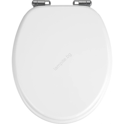 WENKO 22885100-WC тоалетна седалка URBIO 36x42, 5 см бяла/сребриста (WE0621)