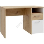 Forte Писмено бюро URO, дъб artisan/бяло (FR0044)