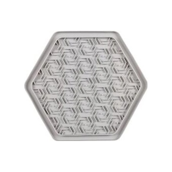 Flamingo lízací podložka M 24 x 21 x 1 cm šedá