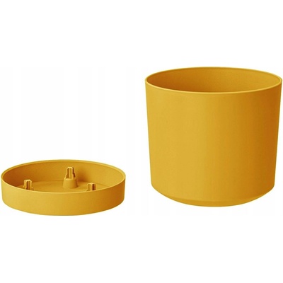 Prosperplast Květináč plast žlutý 35 x 35 x 32 cm