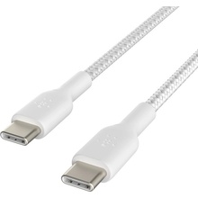 Belkin CAB004bt1MWH oplétaný USB-C - USB-C, 1m, bílý