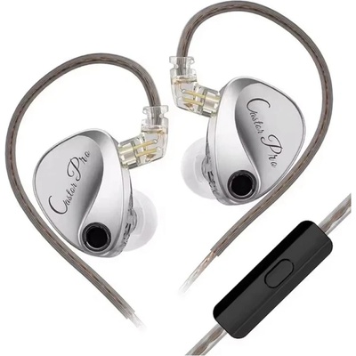 KZ Слушалки KZ Hi-Fi In-Ear-Monitors - Castor Pro Silver Mic - Harman Edition (6.01.02.0320)