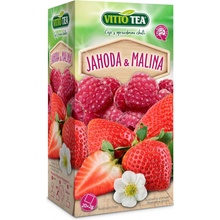 VITTO TEA jahoda a malina 20 x 2 g