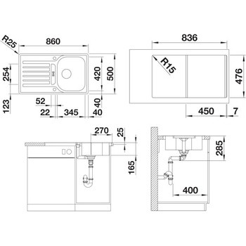 Image 1 of BLANCO LANTOS 45 S-IF (519717)