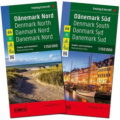 Dänemark Dánsko 1:150T set 2 mapy