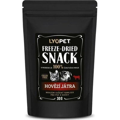 Lyopet Freeze Dried Snack Beef Liver 30 g