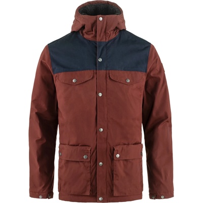 Fjällräven Мъжко зимно яке Fjällräven Greenland Winter Jacket - Maroon / Dark Navy - размер S (004-2538-1212)
