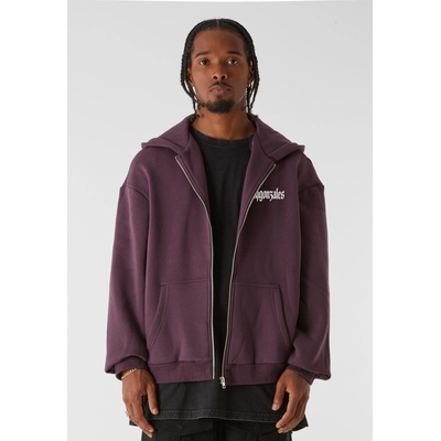 Urban Classics Суичър MJG Heavy Oversized Zip Hoody - Discipline Dynasty plumpurple XXLUB-MJG12076-18329 - Бял, размер M