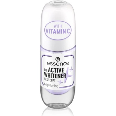 essence Active Whitener podkladový lak na nehty s bělicím účinkem 8 ml