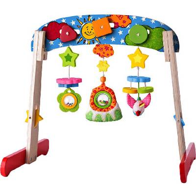 NINY DŘEVO Baby hrazdička dřevěná 56x45x49cm pro miminko