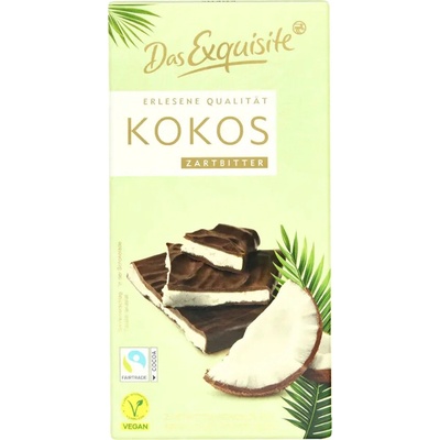Das Exquisite Veganská hořká s kokosem 140 g