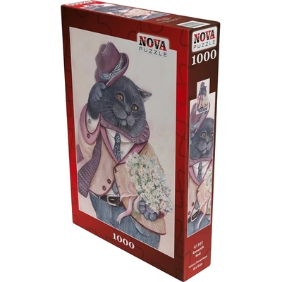 Nova Puzzle Пъзел Nova puzzle от 1000 части - Романтичен котарак (41101)