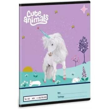 Ars Una Сладки животни: Тетрадка с линии в десен на еднорог - 2. клас, a5 (53594488)