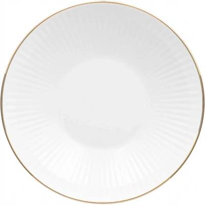 Hluboký talíř na polévku Chodzież Jiřina Zlatá Linie 21,5 cm
