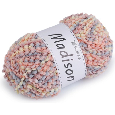 Pletací příze nopková Madison 100 g Varianta: 4 lososová světlá šedá světlá, Balení: 1 ks 58806/150562/271514