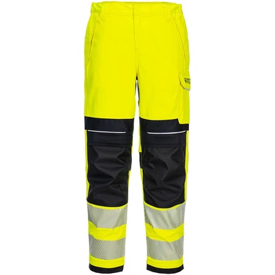 Portwest modaflame fr409 / Дамски светлоотразителни огнеупорни панталони - hv Жълто/Черно uk 38/eu 54 (fr409ybr38)