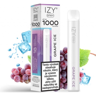 IZY VAPE IZY ONE+ Grape Ice 18 mg 1000 potáhnutí – Hledejceny.cz