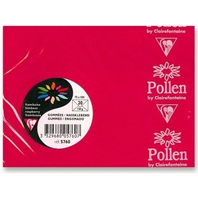 Clairefontaine Barevná obálka 75 x 100 mm - červená - 1 ks - 1330/1055800