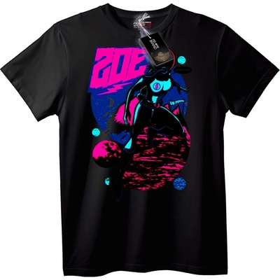 NOONEBRAND Тениска 202 Неонов Космически Воин - 2XL, Black