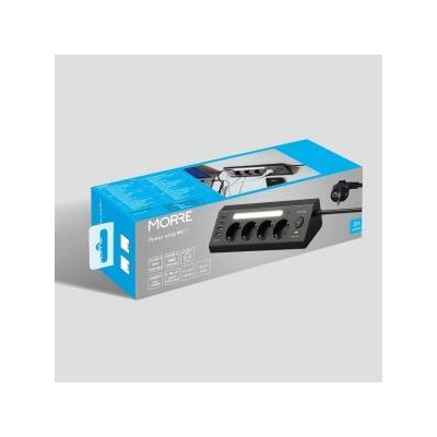 Tiross MORRE CORNER POWER STRIP 4G 2xUSB 2xUSB-C MIX COLOR WHITE/BLACK
