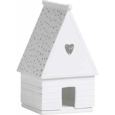 räder Porcelánový svícen Gingerbread House Heart, bílá barva, porcelán – Zboží Dáma