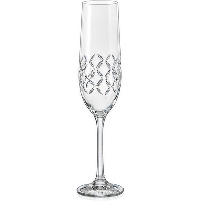 Crystalex sklenice na šampaňské Viola Cross 2 x 190 ml