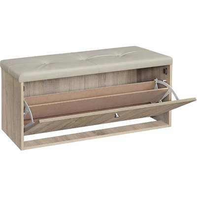 Bogdan Furniture G Шкаф за обувки Мебели Богдан модел 100, сонома с бежово