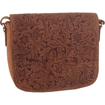 Mercucio dámská kožená crossbody kabelka béžová 250112