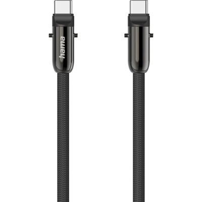 Hama 201751 USB-C a šnúrka na mobil 2v1, 1,2m černý
