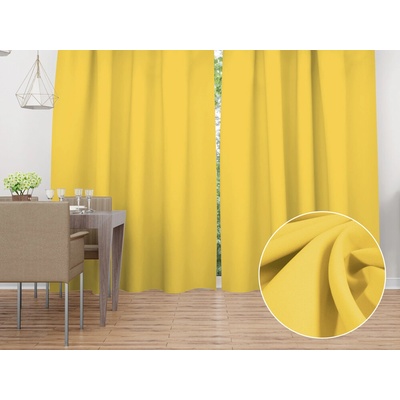 Biante Dekoračný záves Rongo RG-090 Svetlo žltý 140x170 cm