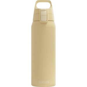 SIGG - Insulated drinking bottle - Thermos bottle Shield Therm One Opti Yellow carbonated drinks - Leak-proof - Dishwasher safe - BPA-free - 90% recycled stainless steel - Light yellow - 0.75L - 6021.10 (6
