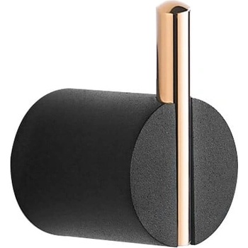 Mexen Aron закачалка за кърпа, черно/розово злато- 7088135-67 (7088135-67)