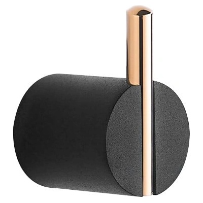 Mexen Aron закачалка за кърпа, черно/розово злато- 7088135-67 (7088135-67)