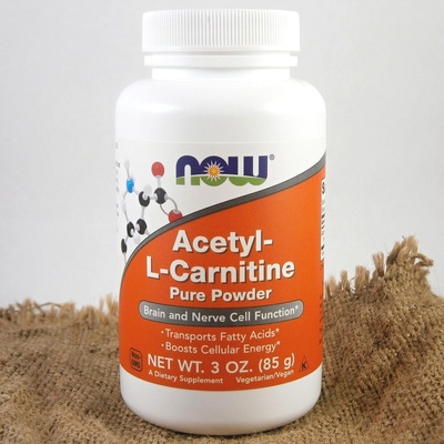 Now Foods Acetyl-L-Karnitin čistý prášek 85 g