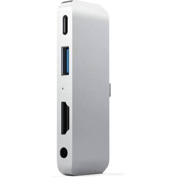Image 1 of Satechi USB-C Mobile Pro Hub - мултифункционален хъб за свързване на допълнителна периферия за iPad Pro и мобилни устройства (сребрист)