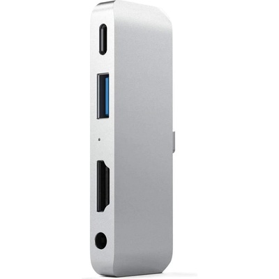 Satechi USB-C Mobile Pro Hub - мултифункционален хъб за свързване на допълнителна периферия за iPad Pro и мобилни устройства (сребрист)