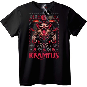 NOONEBRAND Тениска Крампус Коледна - 2XL, White