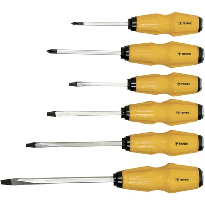 Topex Sada úderových skrutkovačov, 6 ks 39D504