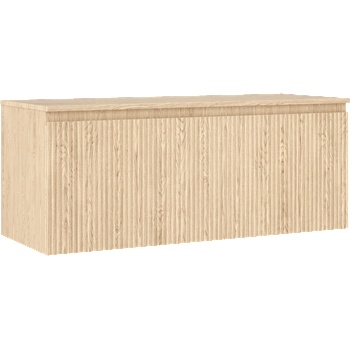 Mexen Rivel шкаф за баня под мивка 120 см с плот, 1 чекмедже, оребрен, дъб (91A20-12047-1-BFC81)