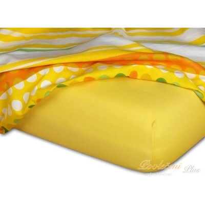 Dadka jersey prostěradlo tmavě žluté 70x160