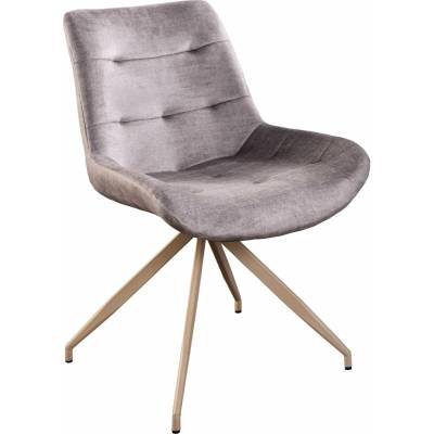 Bighome Divani Retro Stylu z Sametu a Mikrovlákna / Šedohnědý Potah Béžová Kovová Konstrukce