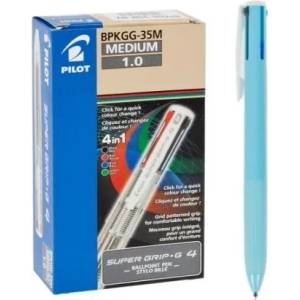 Pilot Super Grip G 4 цвята светлосиня химикалка BPKGG-35M-LB (BPKGG-35M-LB)
