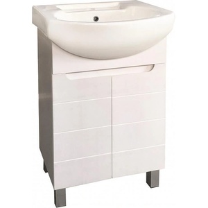 Inter Ceramic Долен шкаф за баня ICP 5041 NEW, Inter Ceramic, PVC, бял, с умивалник, 50x42x85см (5041 NEW)